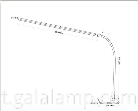 Luz de leitura de mangueira LED lâmpada de mesa para proteção ocular Hose Reading Light LED Eye Protection Desk Lamp